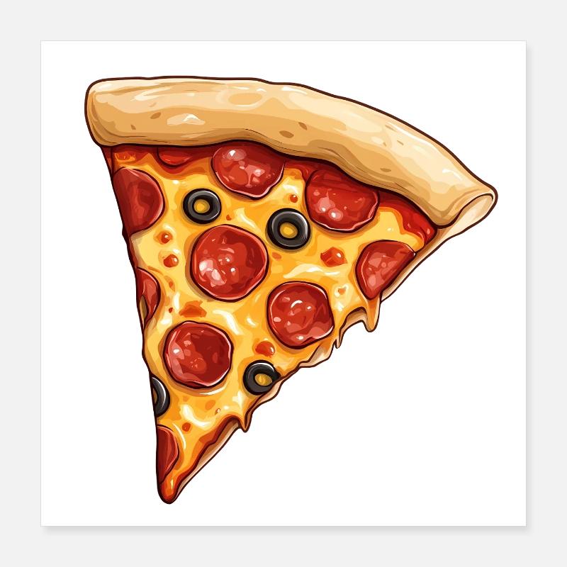 Pizza Poster 40 x 40 cm