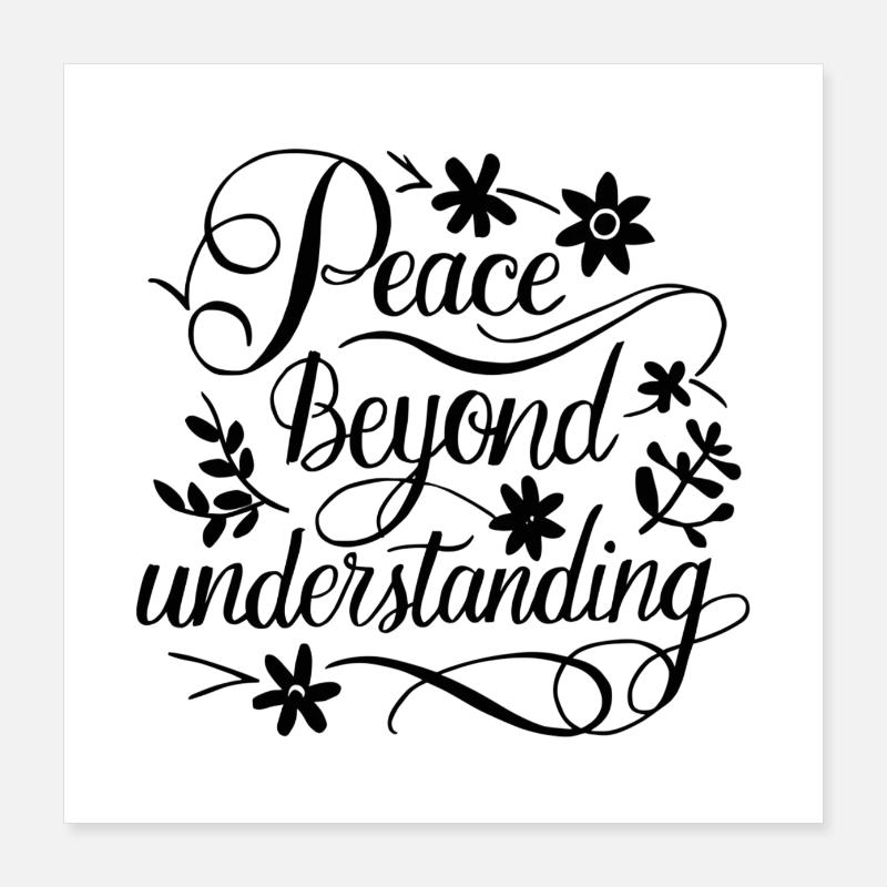 Peace Beyond Reason Poster 16" x 16" (40x40 cm)