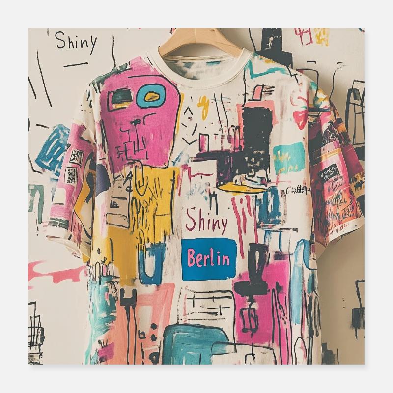 The Shiny Berlin Tshirt Poster 16" x 16" (40x40 cm)