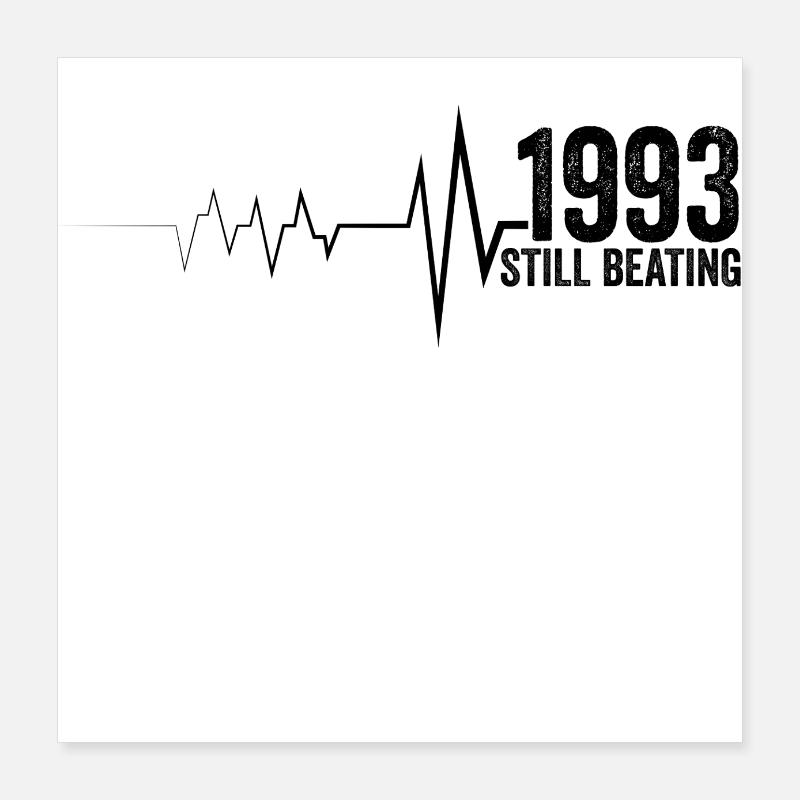 1993 Cadeau Anniversaire 1993 édition limitée Poster 40 x 40 cm