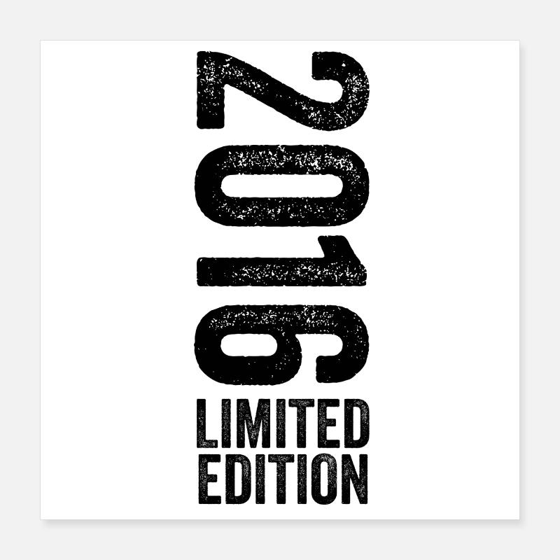 2016 Limited Edition Geburtstagsgeschenk 2016 Poster 40x40 cm