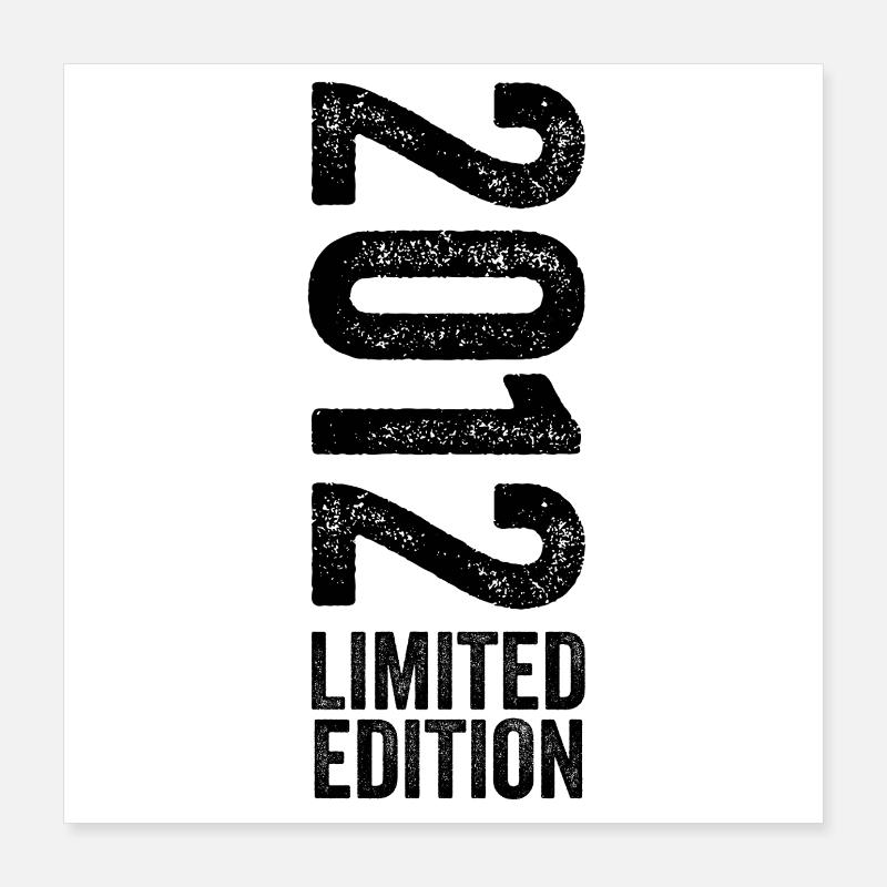 2012 Limited Edition Geburtstagsgeschenk 2012 Poster 40x40 cm