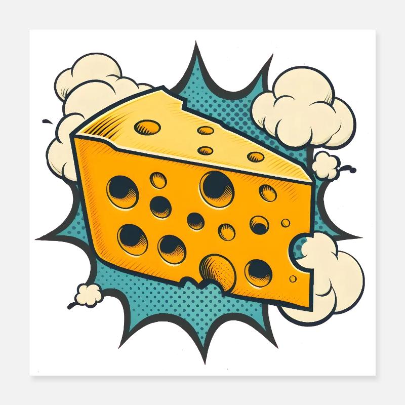 Käse Poster 40x40 cm