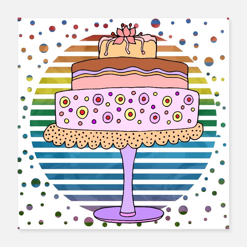 Torta Poster 40x40 cm