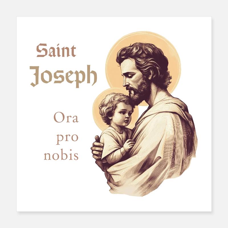 Saint Joseph Poster 40 x 40 cm