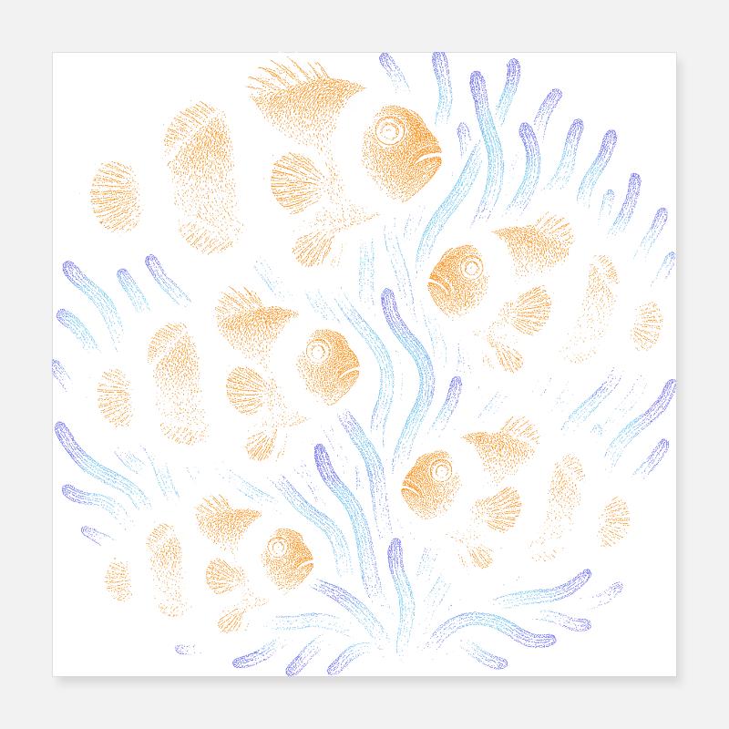 Clownfish Poster 16" x 16" (40x40 cm)