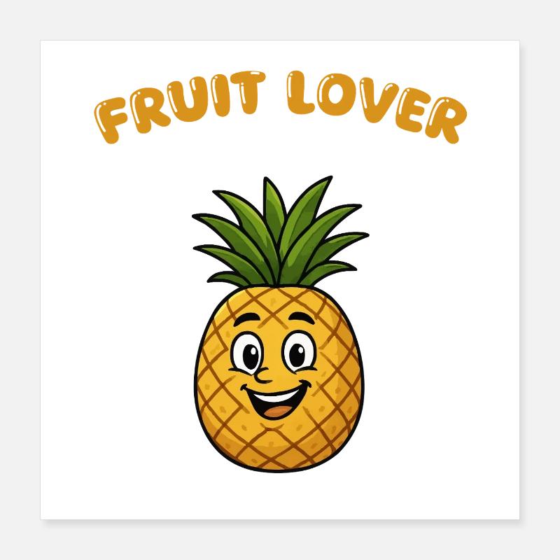 ananas Poster 40x40 cm