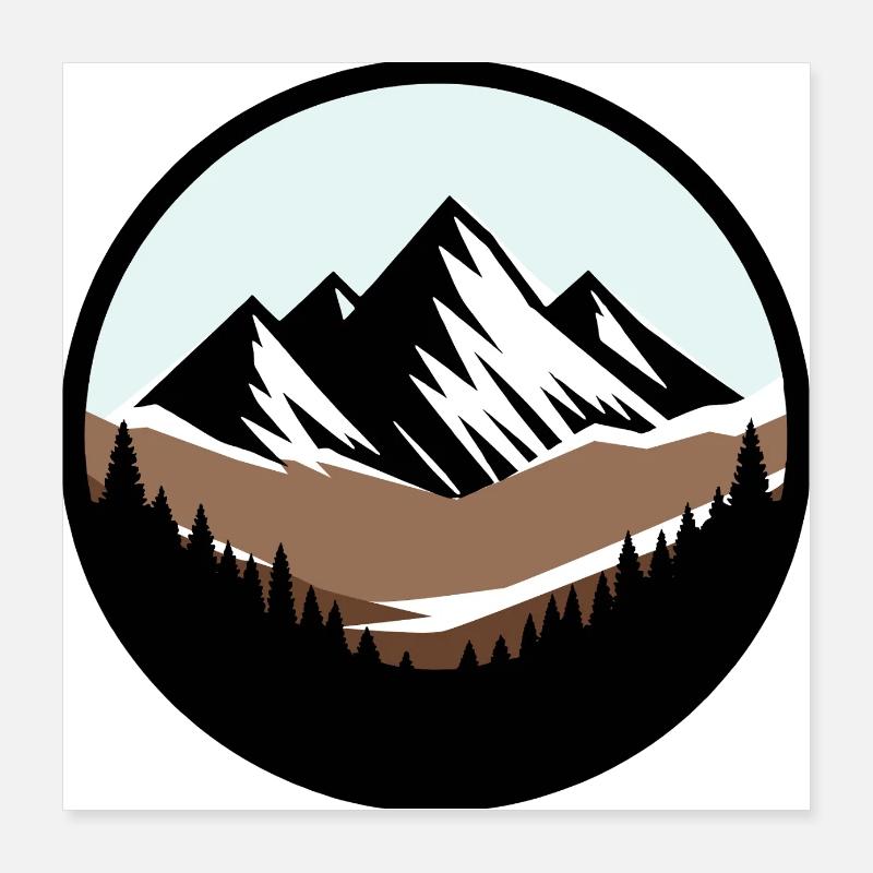 The mountain is calling Poster 16" x 16" (40x40 cm)
