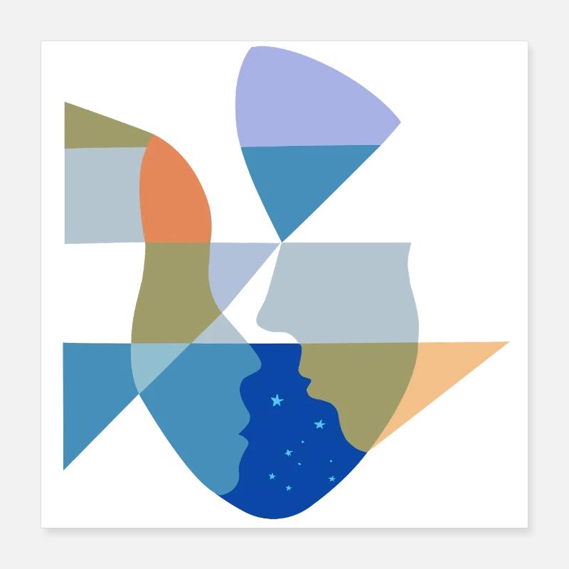 Celestial Connection Poster 40x40 cm