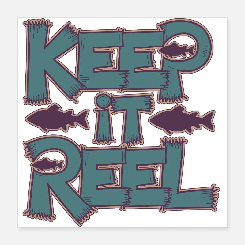 Keep It Reel Poster 40x40 cm