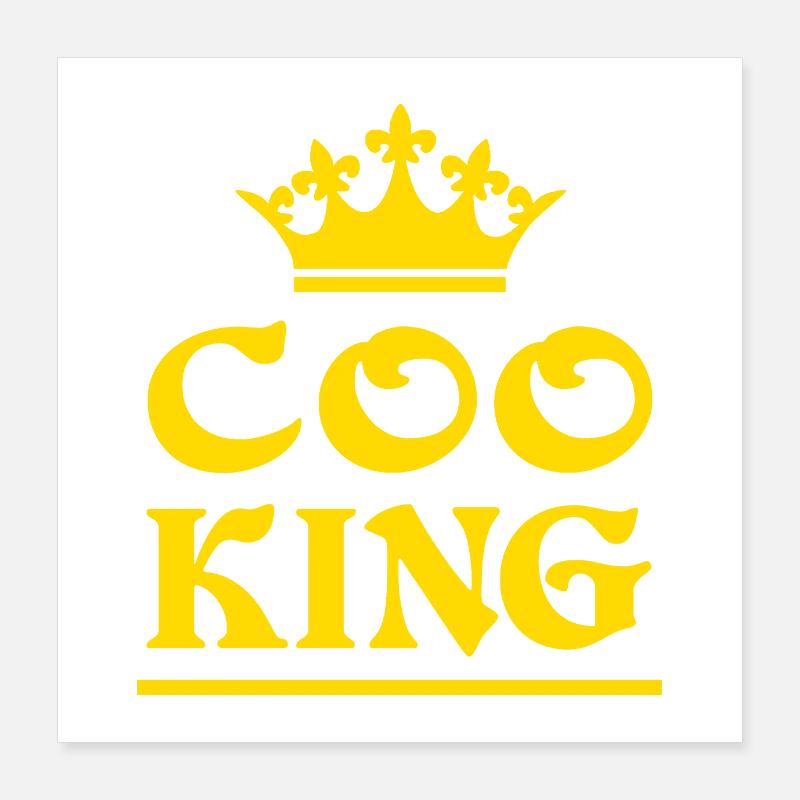 COOKING !(Roi de la cuisine) Poster 40 x 40 cm