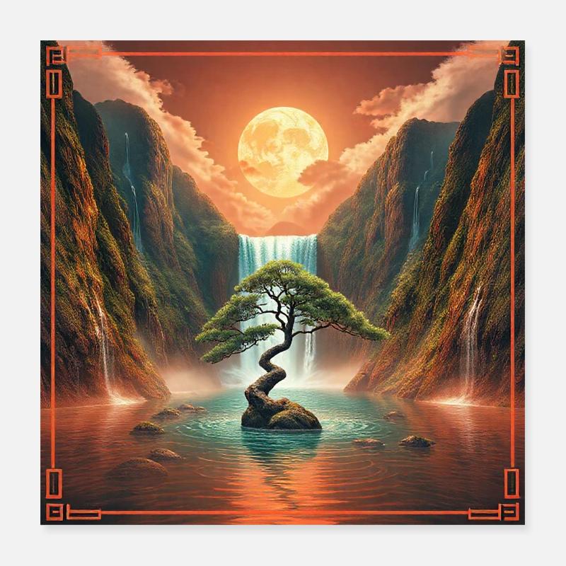 Nuit Harmonieuse 8 Poster 40 x 40 cm