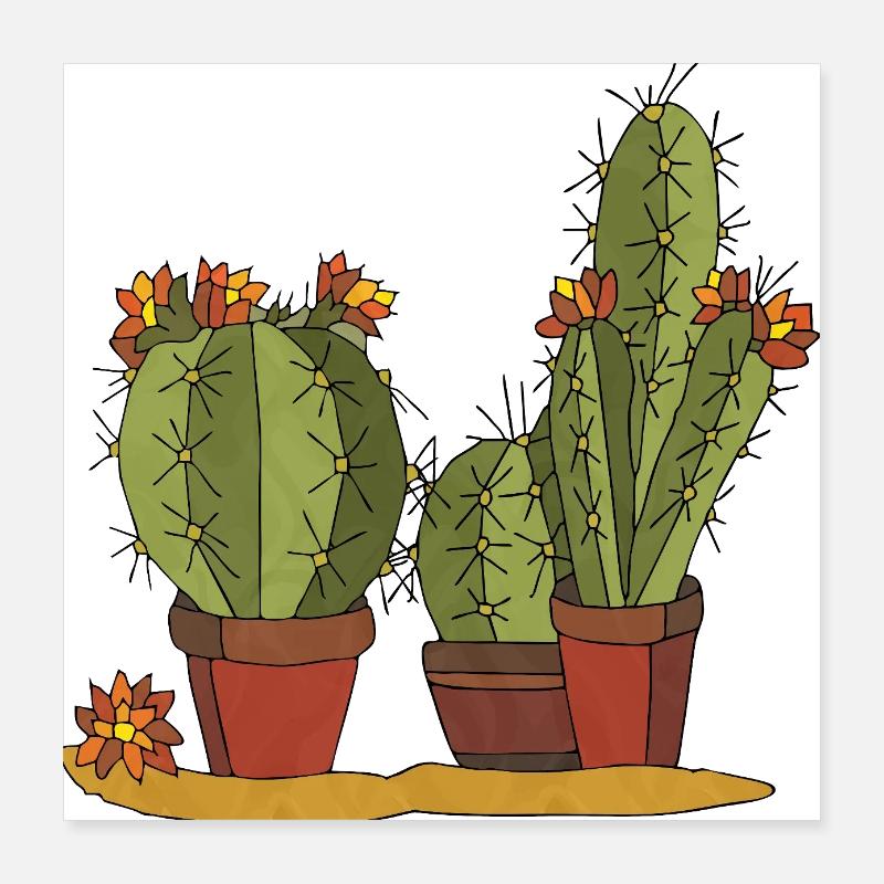 Blumen Poster 40x40 cm