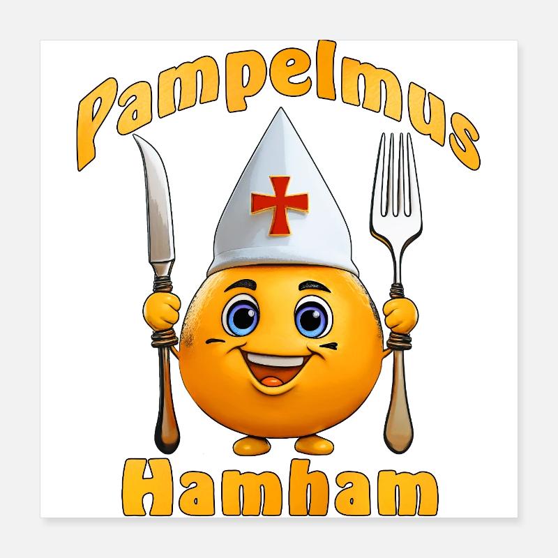 Pampelmus Hamham Poster 40x40 cm