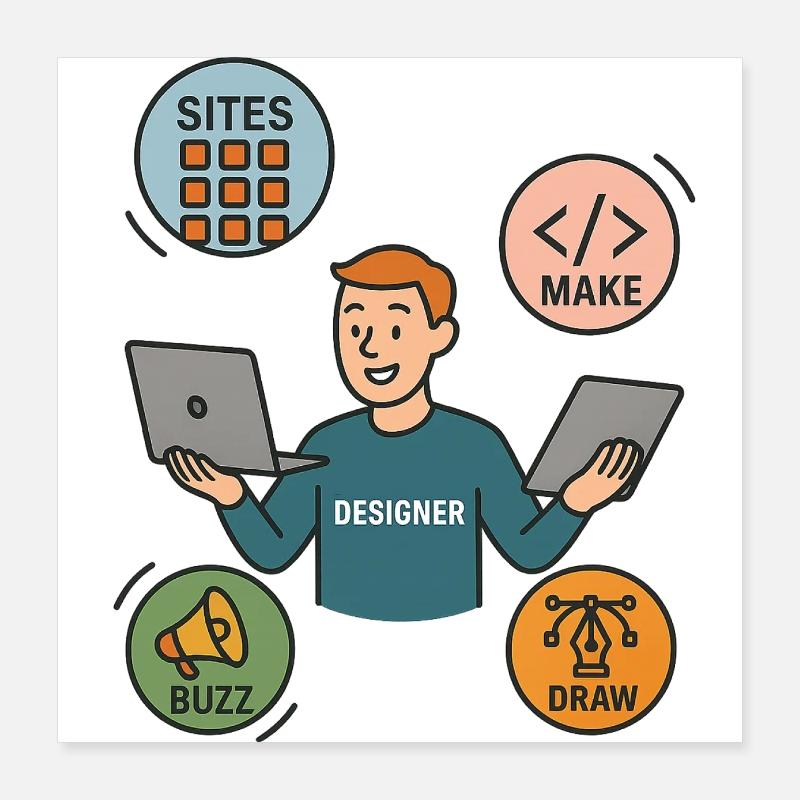 FIGMA-KONFIGURATION Poster 40x40 cm