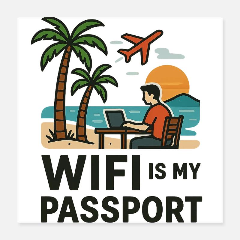 REMOTE-LEBEN Poster 40x40 cm