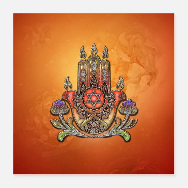 Harmonie in Farbe und Form Poster 40x40 cm