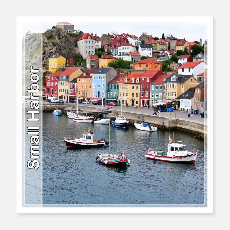 Small harbour Poster 16" x 16" (40x40 cm)