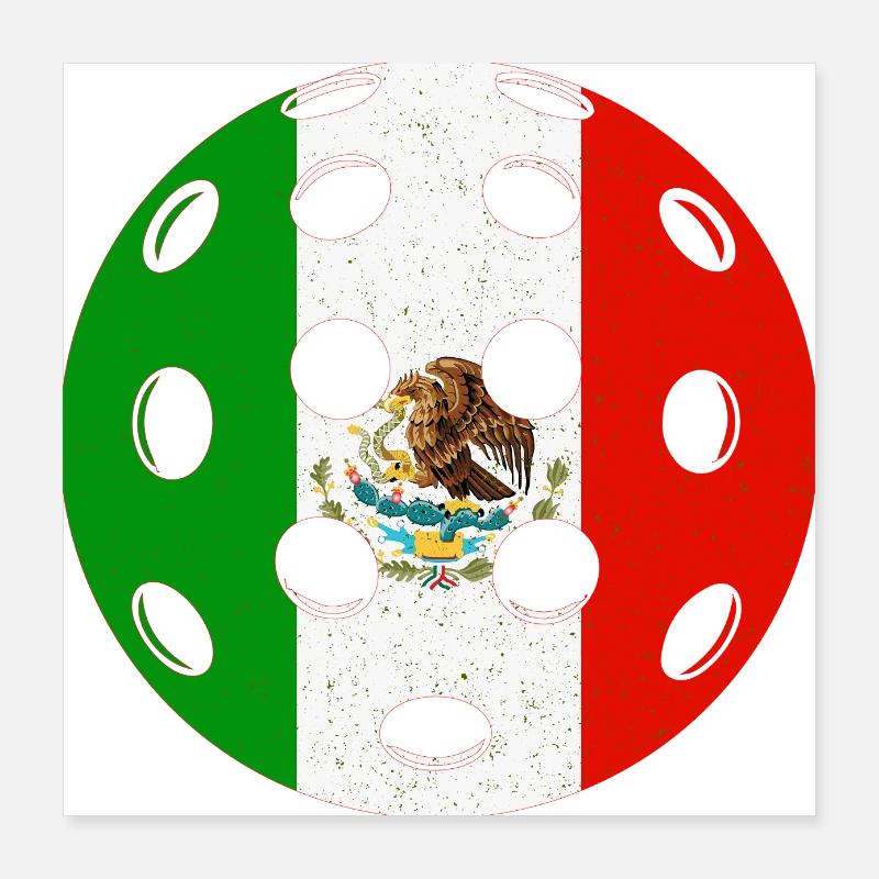 Pickleball Mexiko Poster 40x40 cm