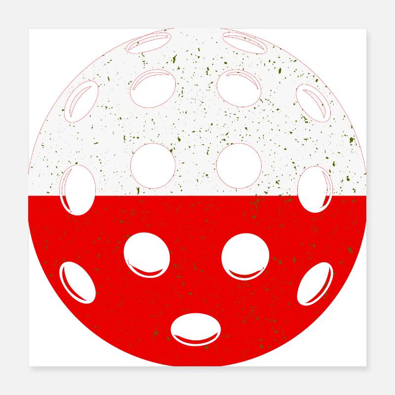 Pickleball Pologne Poster 40 x 40 cm
