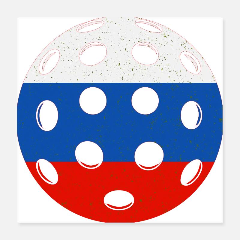 Pickleball Russie Poster 40 x 40 cm