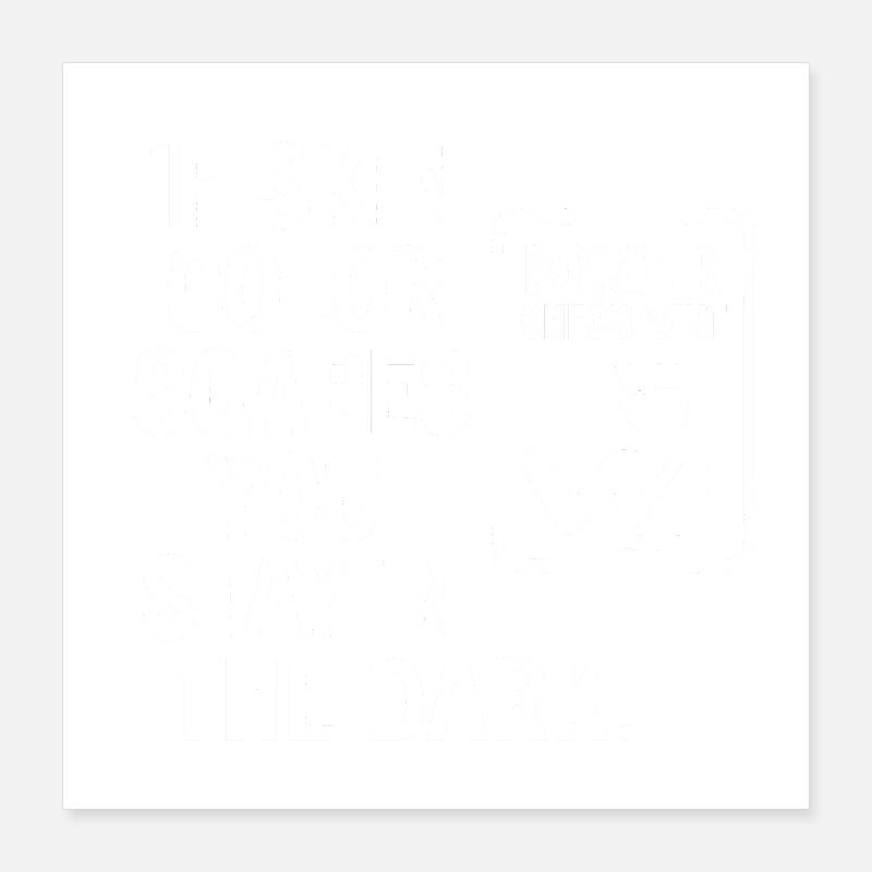 Couleur de peau Poster 40 x 40 cm