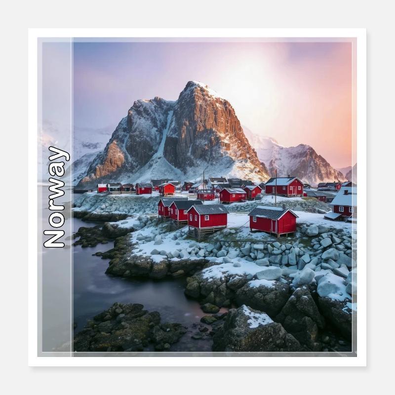 Norway Poster 16" x 16" (40x40 cm)