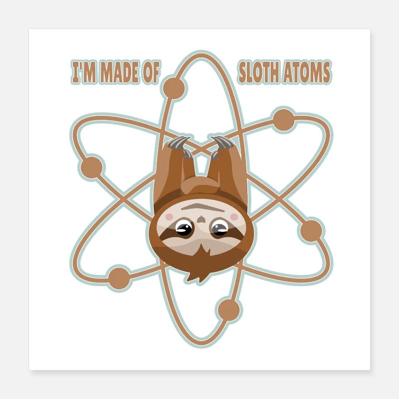 Lazy science teacher Poster 16" x 16" (40x40 cm)