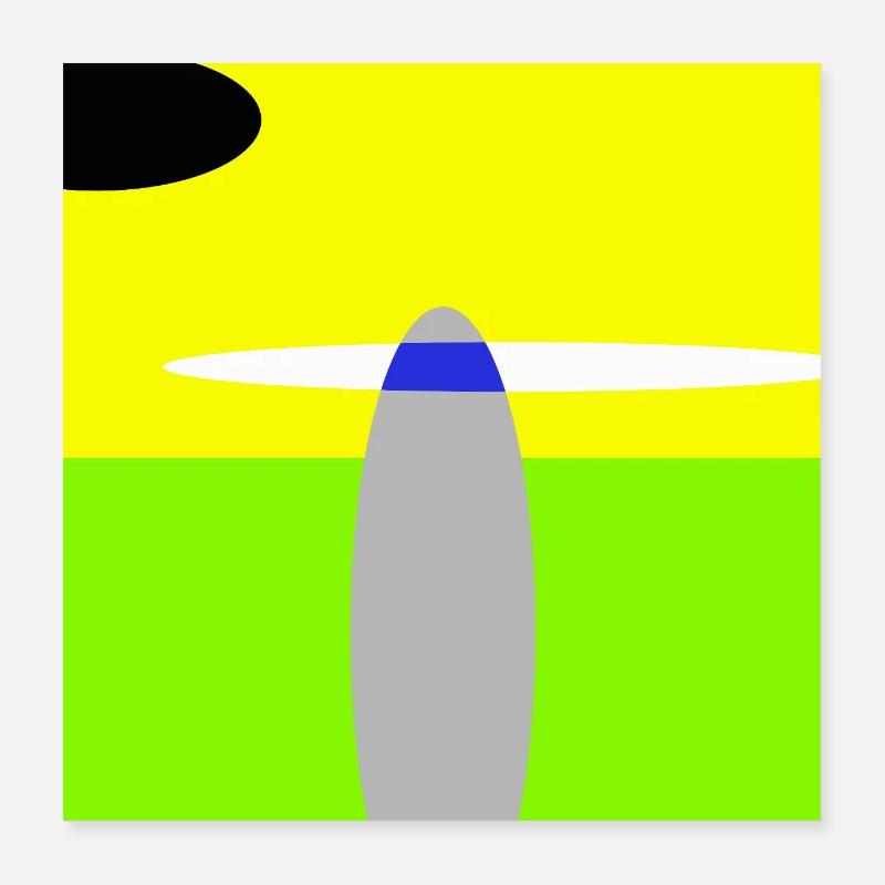 Paysage spatial Poster 40 x 40 cm