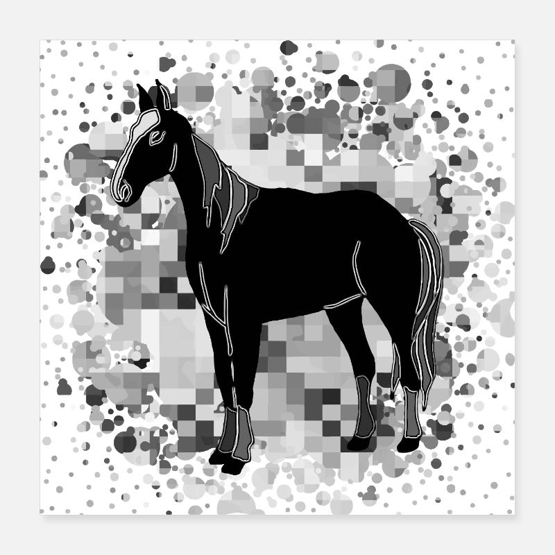 Cheval Poster 40 x 40 cm