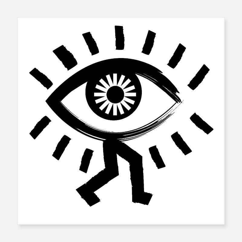 Walking OEI Poster 16" x 16" (40x40 cm)