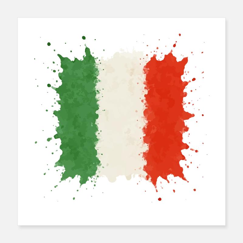 italien klecks Poster 40x40 cm