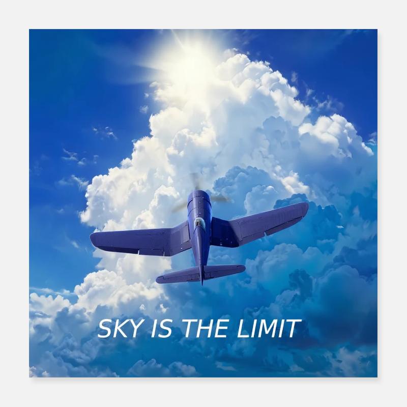 Il n’y a pas de limite Poster 40 x 40 cm