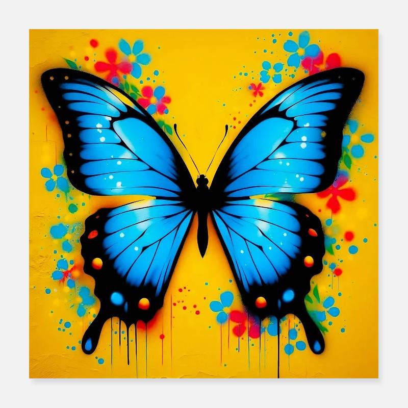 papillon Poster 40 x 40 cm