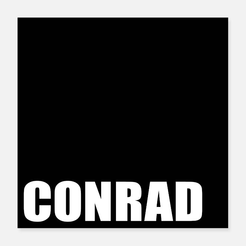 JUNGE VORNAME CONRAD Poster 40x40 cm