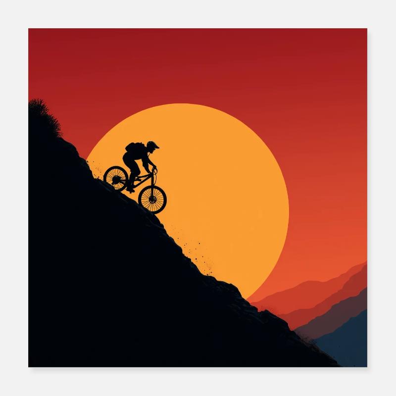 MTB Flow – Leben auf zwei Rädern Poster 40x40 cm