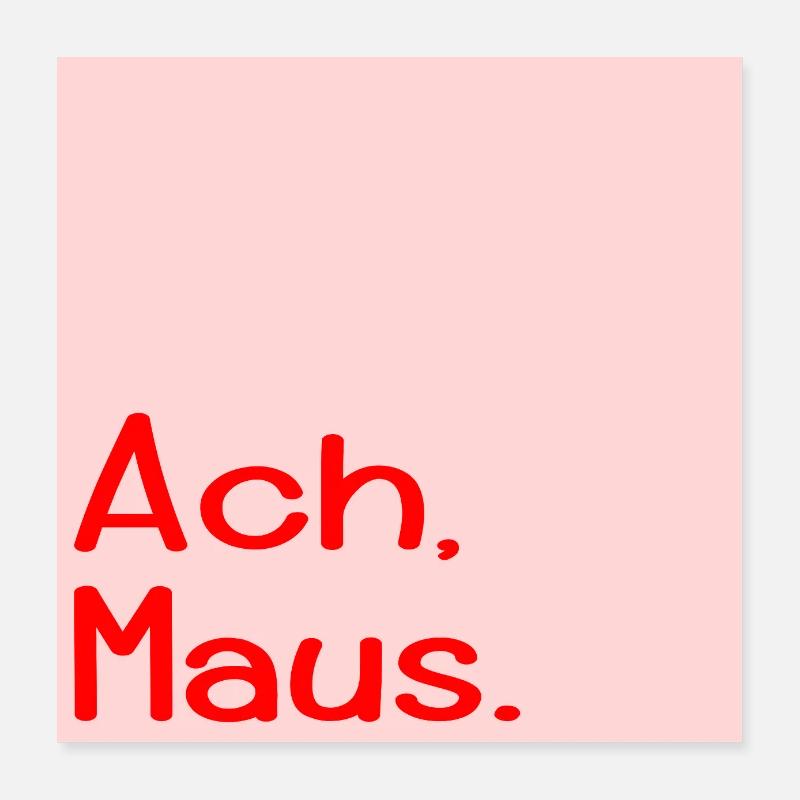 Surnom d'Oh Mouse Poster 40 x 40 cm
