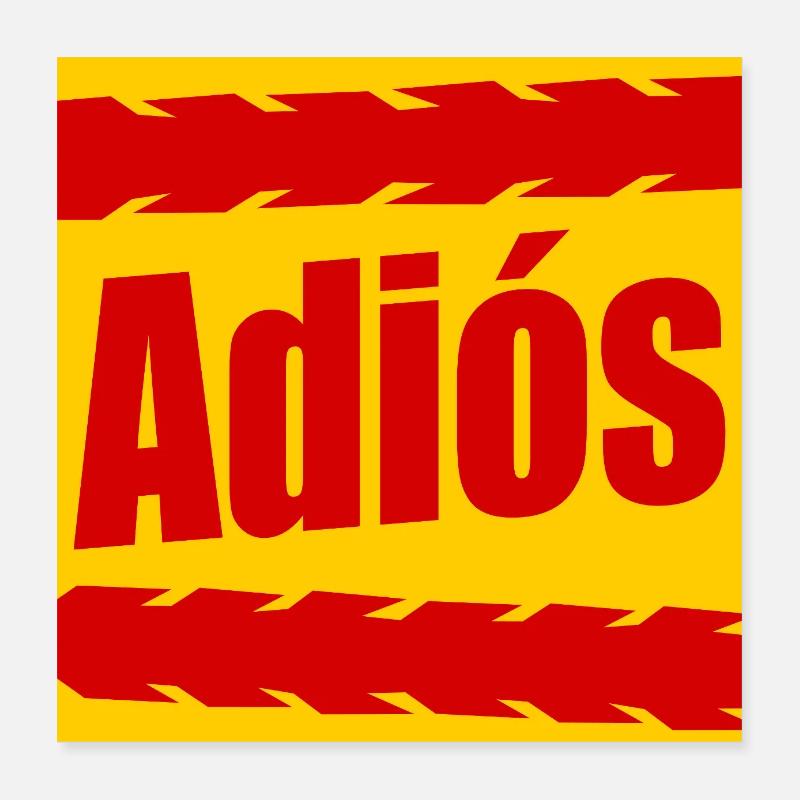 Goodbye cyclist Poster 16" x 16" (40x40 cm)