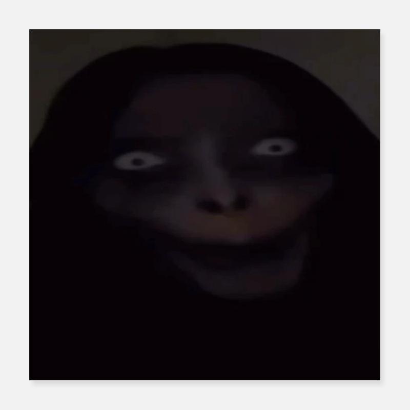 Regard nocturne à capuche Poster 40 x 40 cm