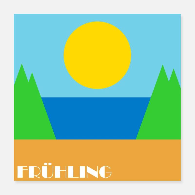 Fruehling Poster 40x40 cm