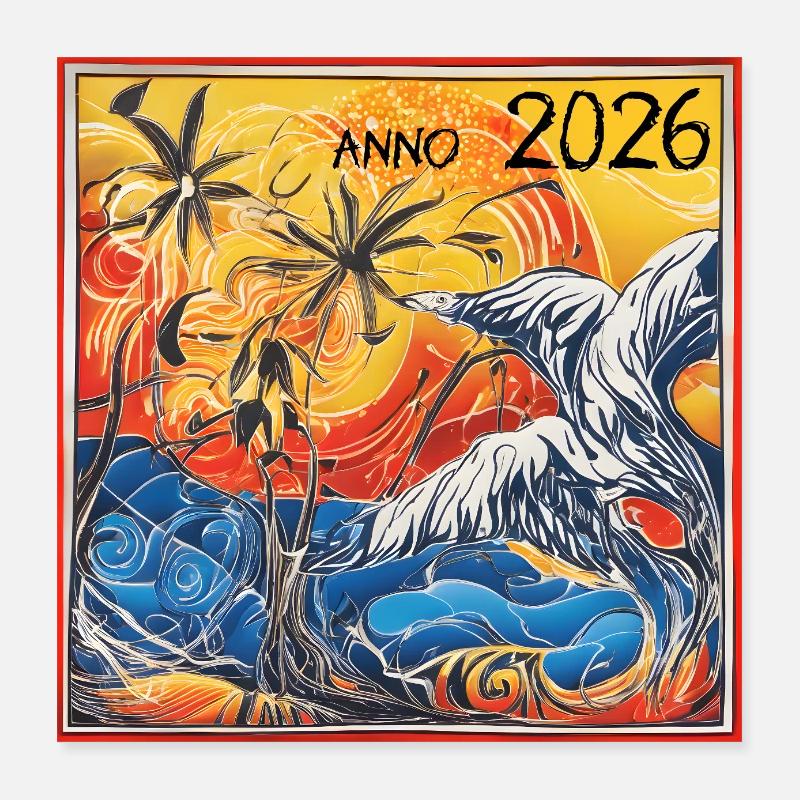 Coucher des tropiques 2026 Poster 40 x 40 cm