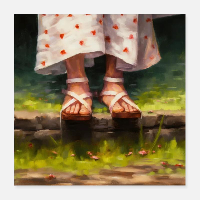 Échos du printemps Poster 40 x 40 cm