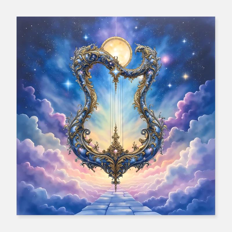 Porte d’Or : Arche Céleste Poster 40 x 40 cm