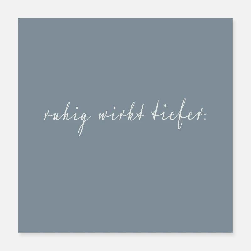 Affiche typographie « Calm Looks » Poster 40 x 40 cm