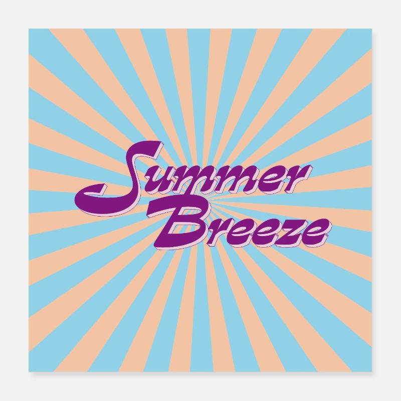 Faute de frappe rétro de Summer Breeze Poster 40 x 40 cm