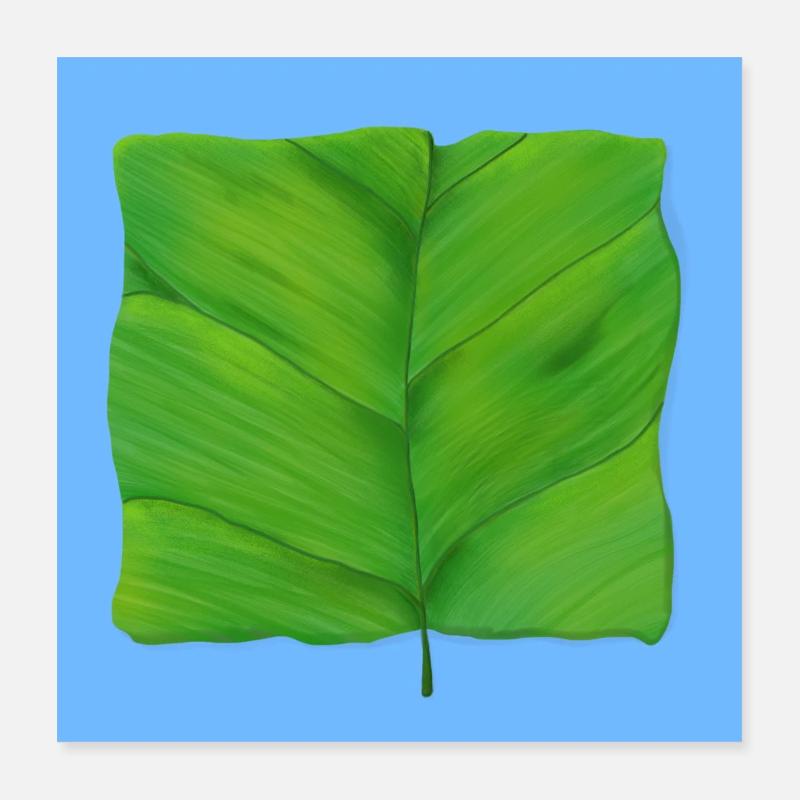 The Square Leaf Poster 16" x 16" (40x40 cm)