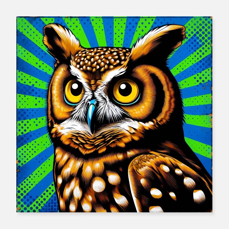 owl Poster 16" x 16" (40x40 cm)