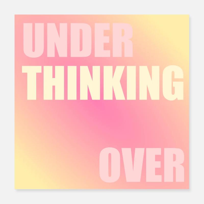 pensée Poster 40 x 40 cm