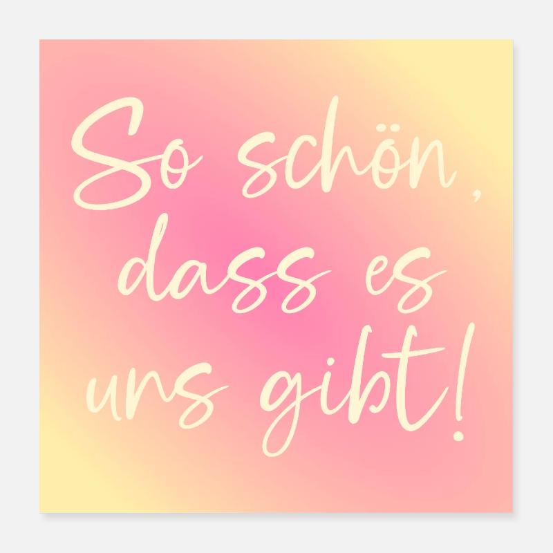 Beziehung Partnerschaft Poster 40x40 cm