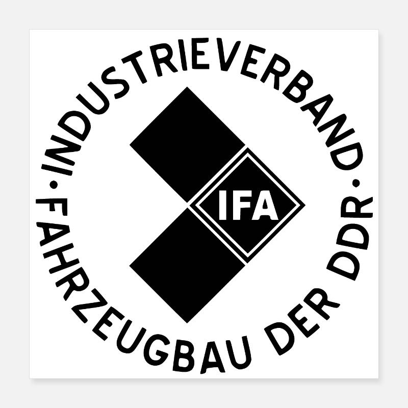 IFA schwarz Poster 40x40 cm